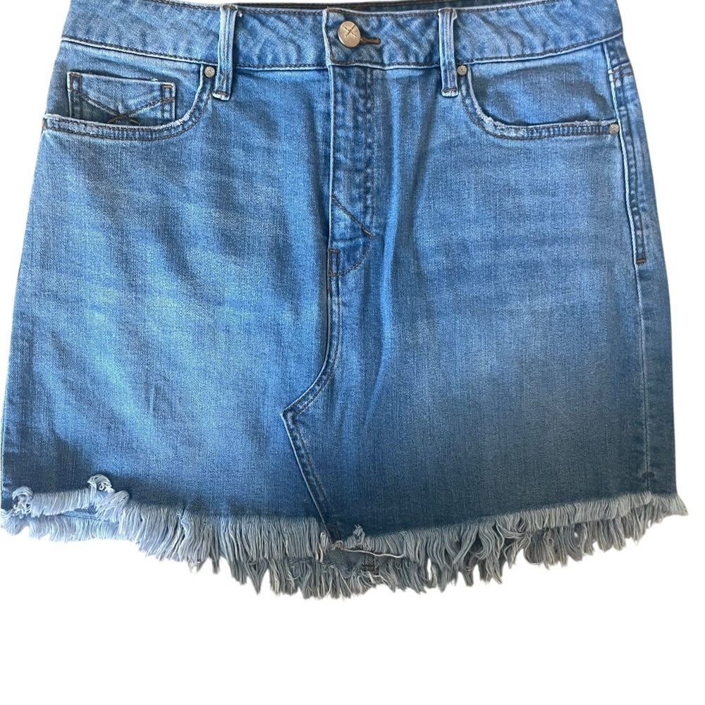 Women’s Unpublished Denim Frayed Hem Skirt